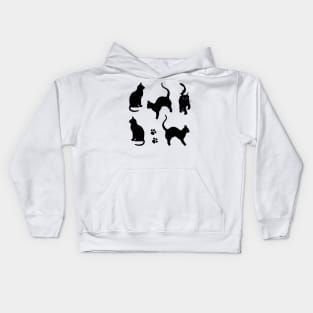 Cat Silhouettes Kids Hoodie